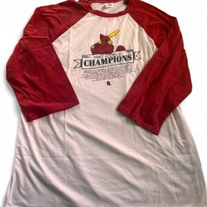 St. Louis Cardinals Red and White 1982 World Champions Tee